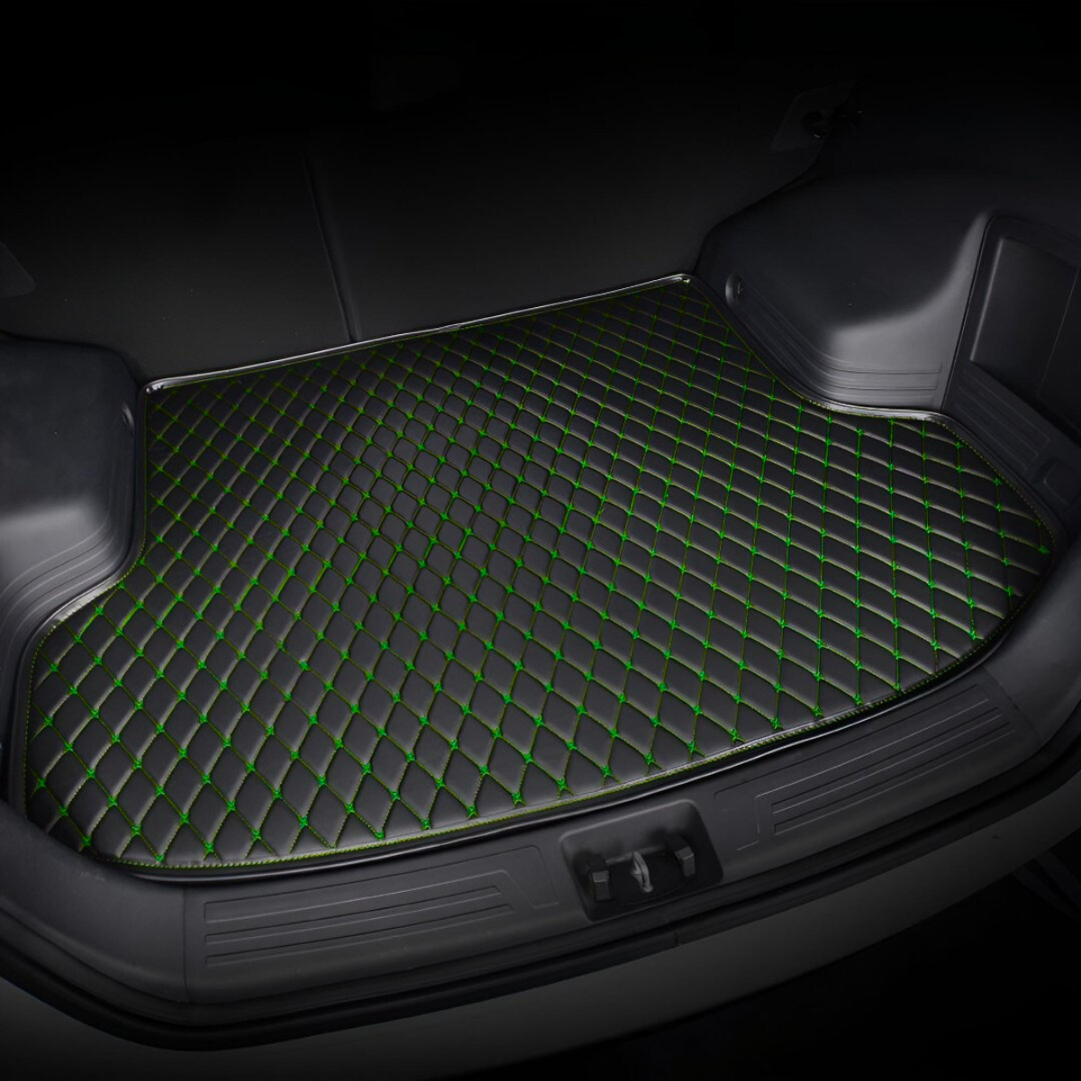 Black & Green Custom Boot Mat