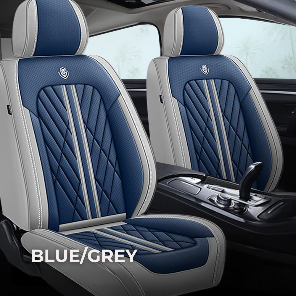 Blue & Grey Ultra Car Seat Covers