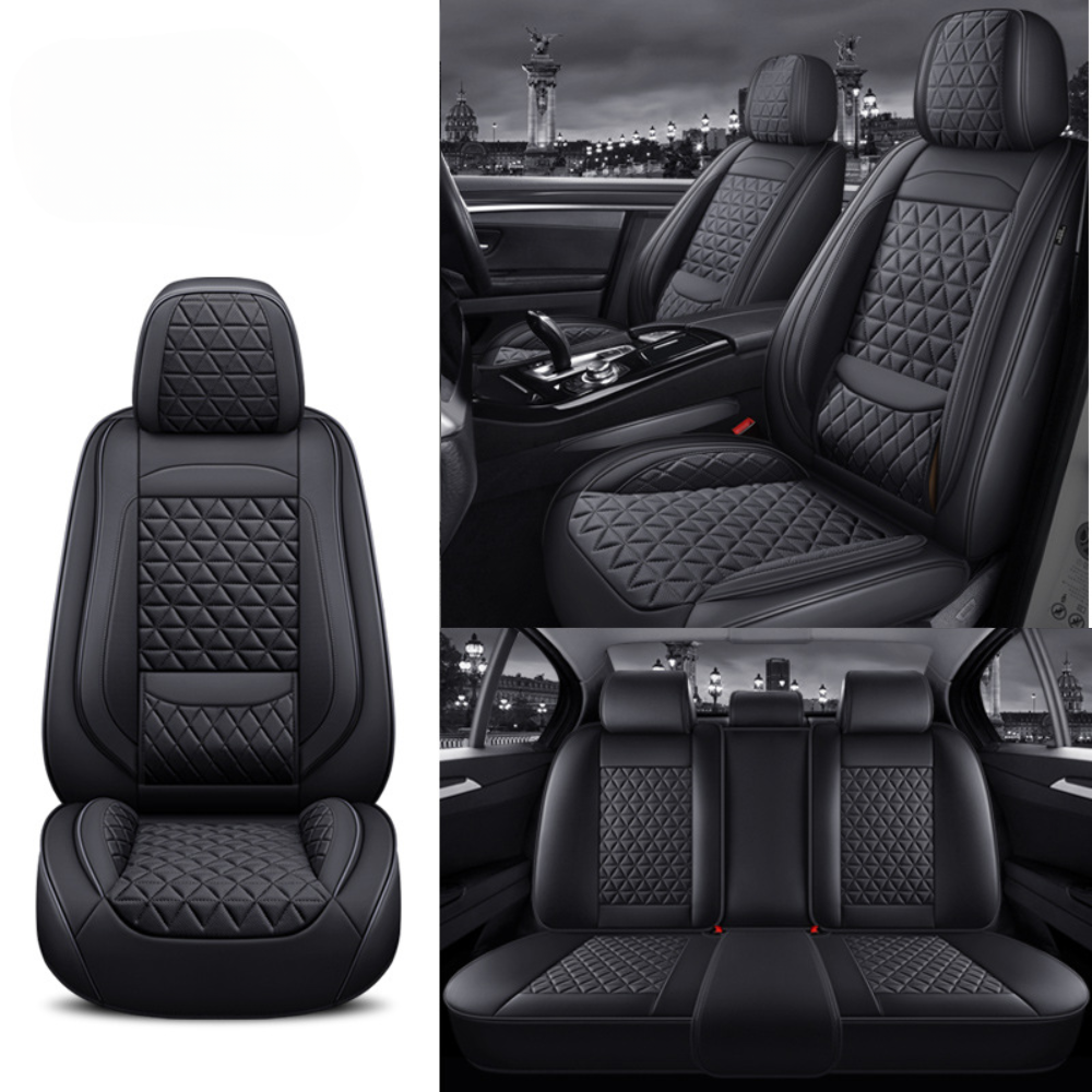 Leather Diamond Pattern Seat Covers