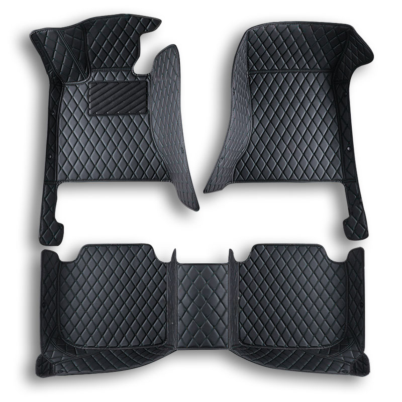 Black Luxury Diamond Car Floor Mats