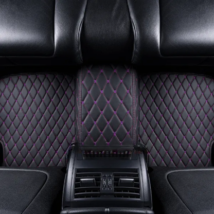 Black & Purple Luxury Diamond Car Floor Mats
