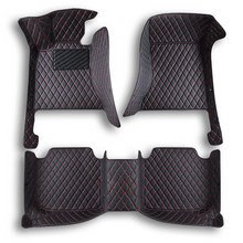 BLACK CAR MATS WITH RED STITCHING