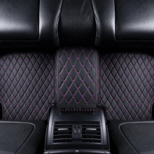 BLACK CAR MATS WITH PURPLE STITCHING