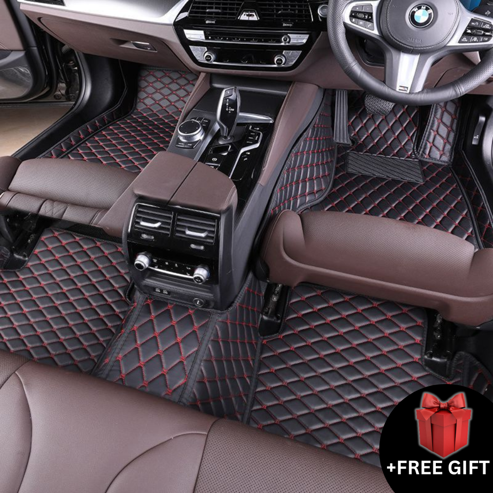Custom Diamond Quilted Car Mats + FREE Gift