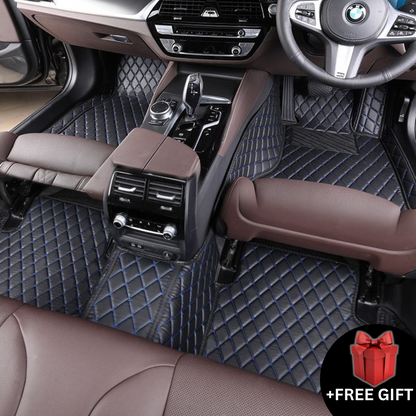 Custom Diamond Quilted Car Mats + FREE Gift