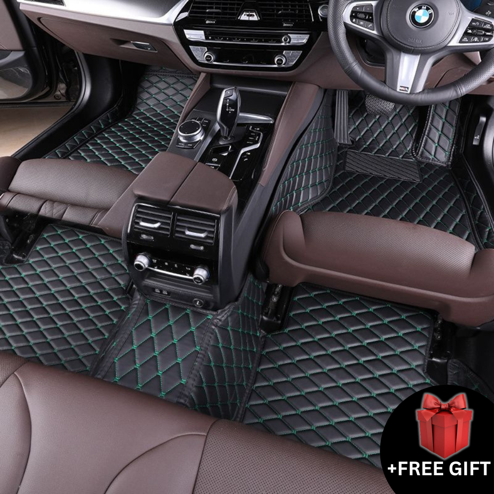 Custom Diamond Quilted Car Mats + FREE Gift