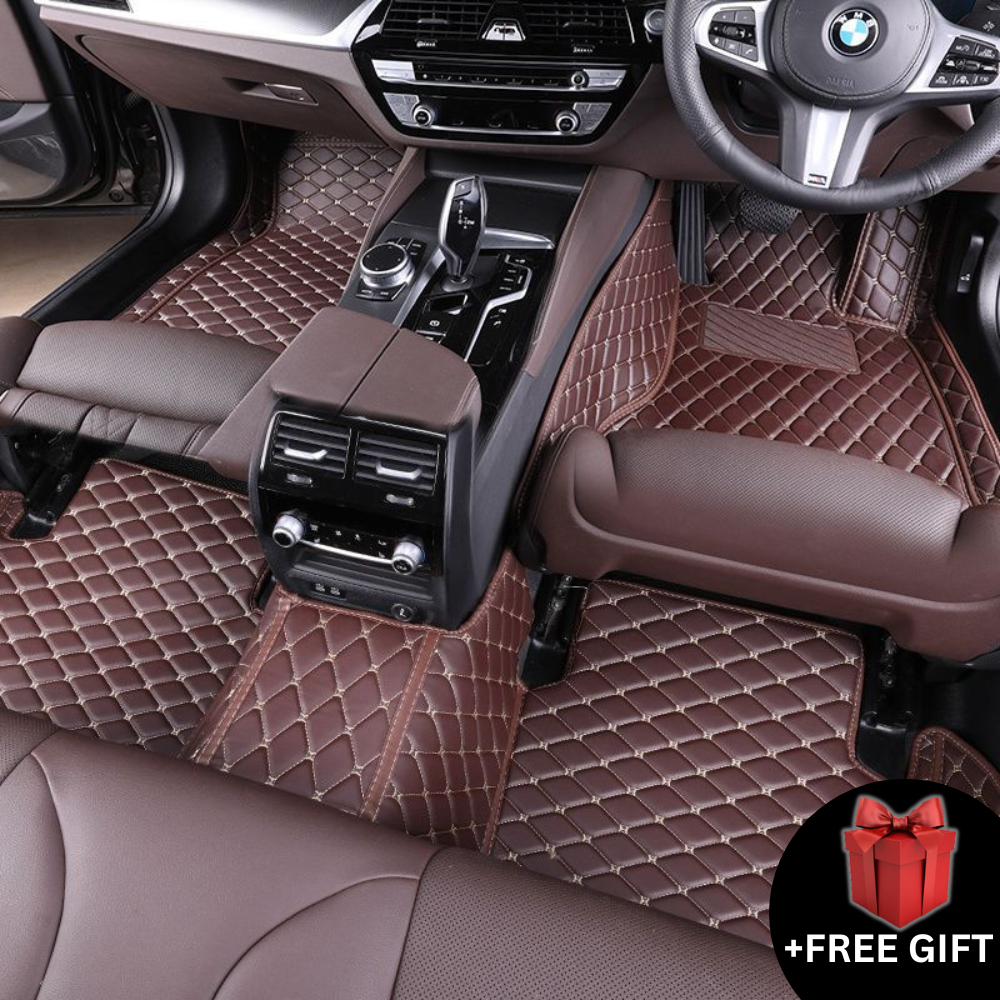 Custom Diamond Quilted Car Mats + FREE Gift