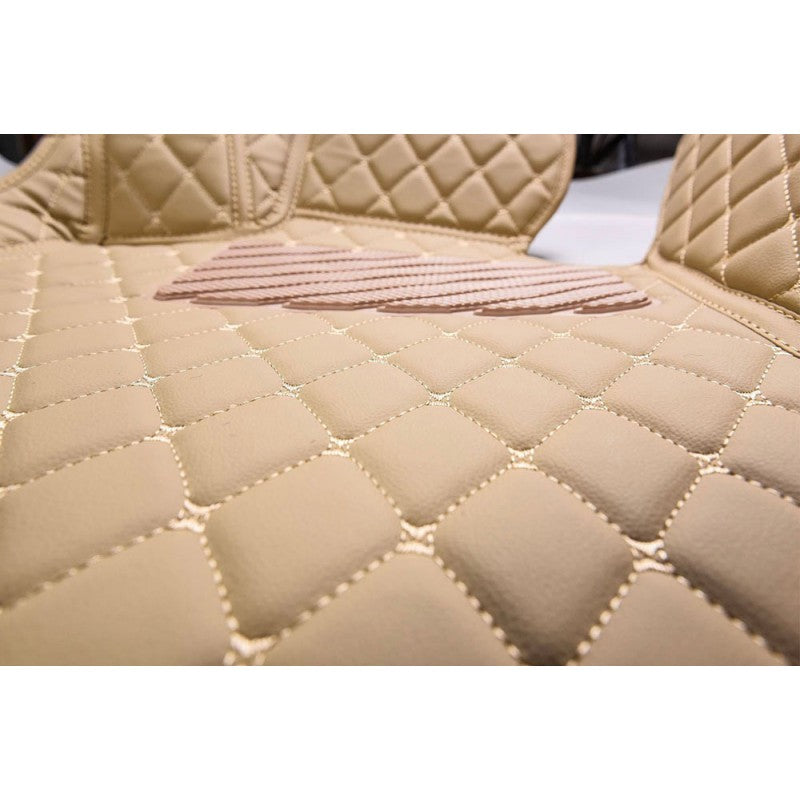 Beige Luxury Diamond Car Floor Mats