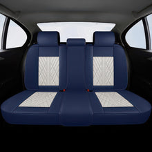 Beige & Blue Seat Covers