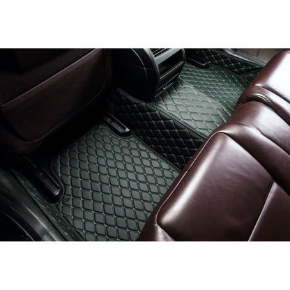 Black & Green Luxury Diamond Car Floor Mats
