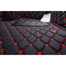 Black & Red Luxury Diamond Car Floor Mats