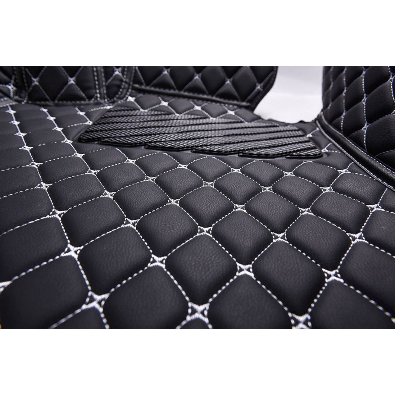 Black & White Luxury Diamond Car Floor Mats