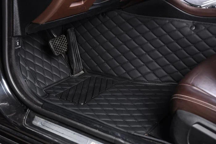 Black Luxury Diamond Car Floor Mats