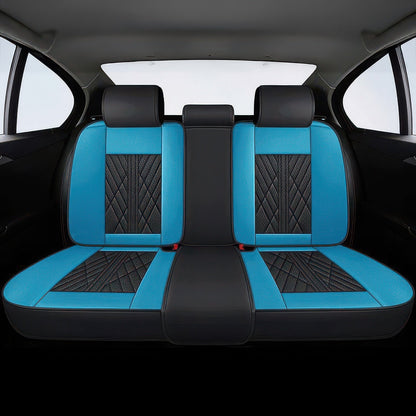 Black & Light Blue Seat Covers