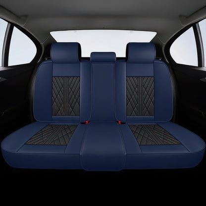 Black & Dark Blue Seat Covers