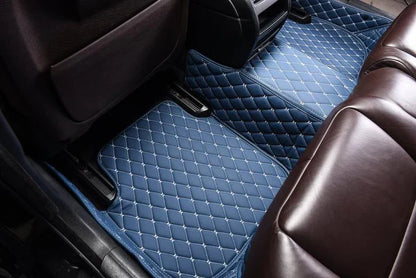 Dark Blue Luxury Diamond Car Floor Mats