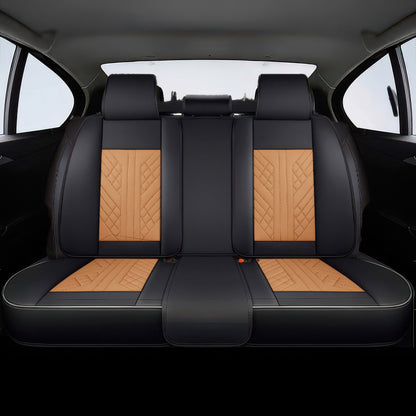 Brown & Black Car Seat Covers