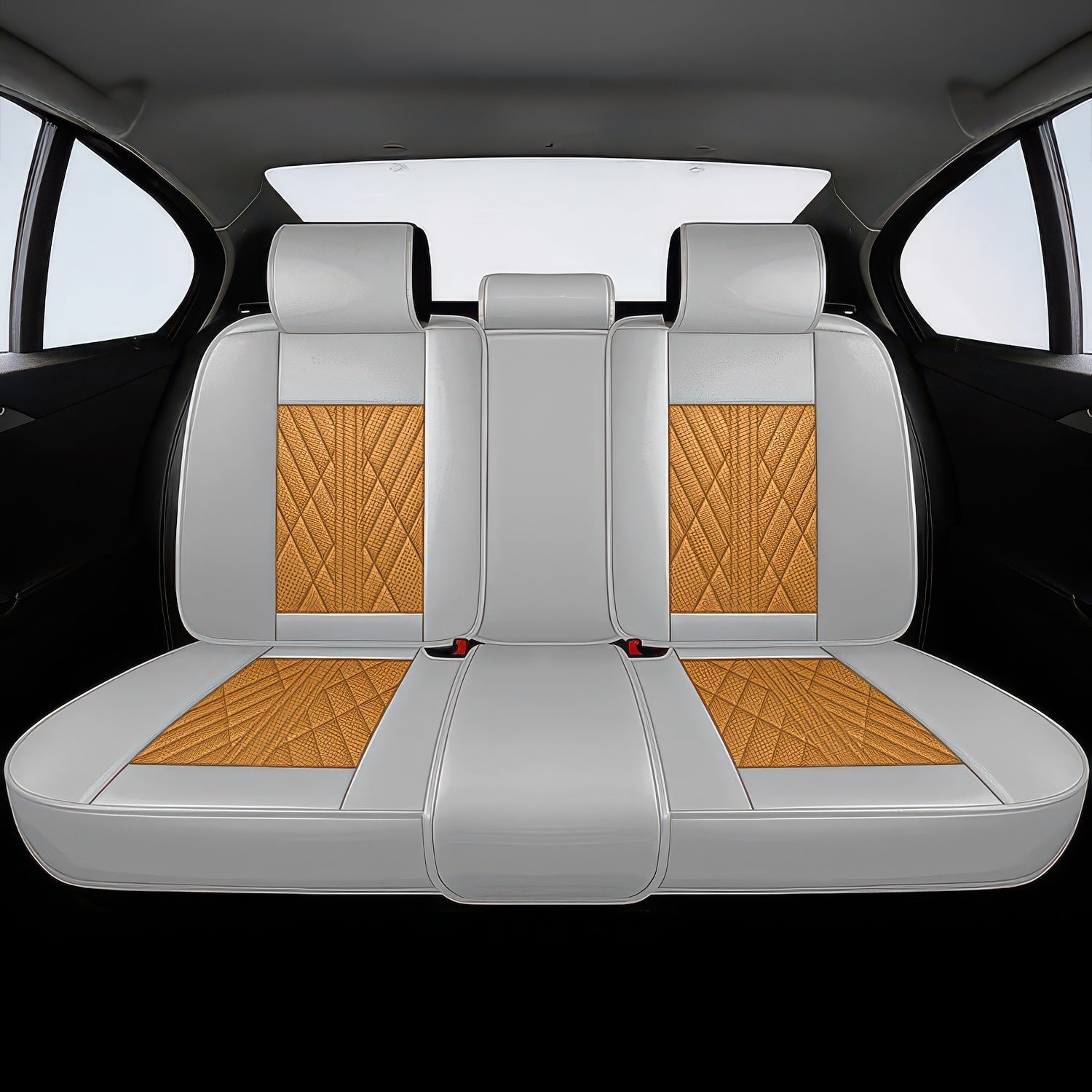 Brown & Gray Seat Covers