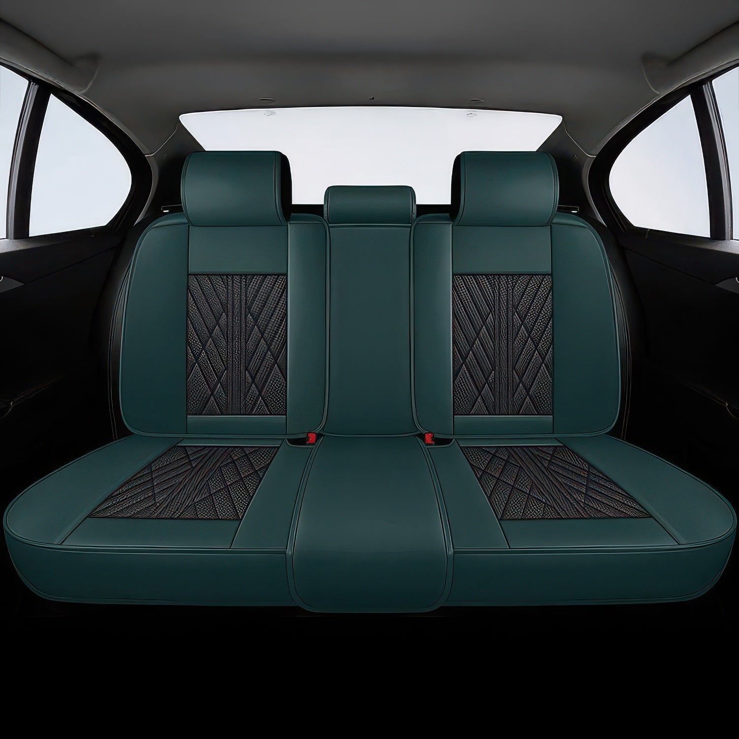 Green & Black Seat Covers
