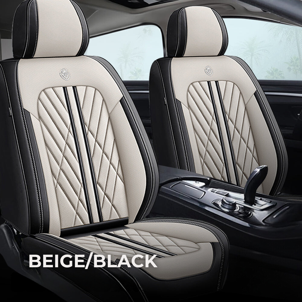 Beige & Black Ultra Car Seat Covers