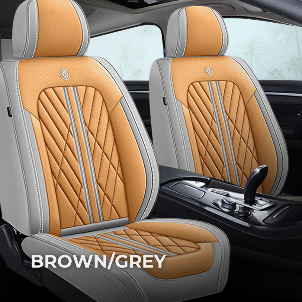 Brown & Gray Seat Covers