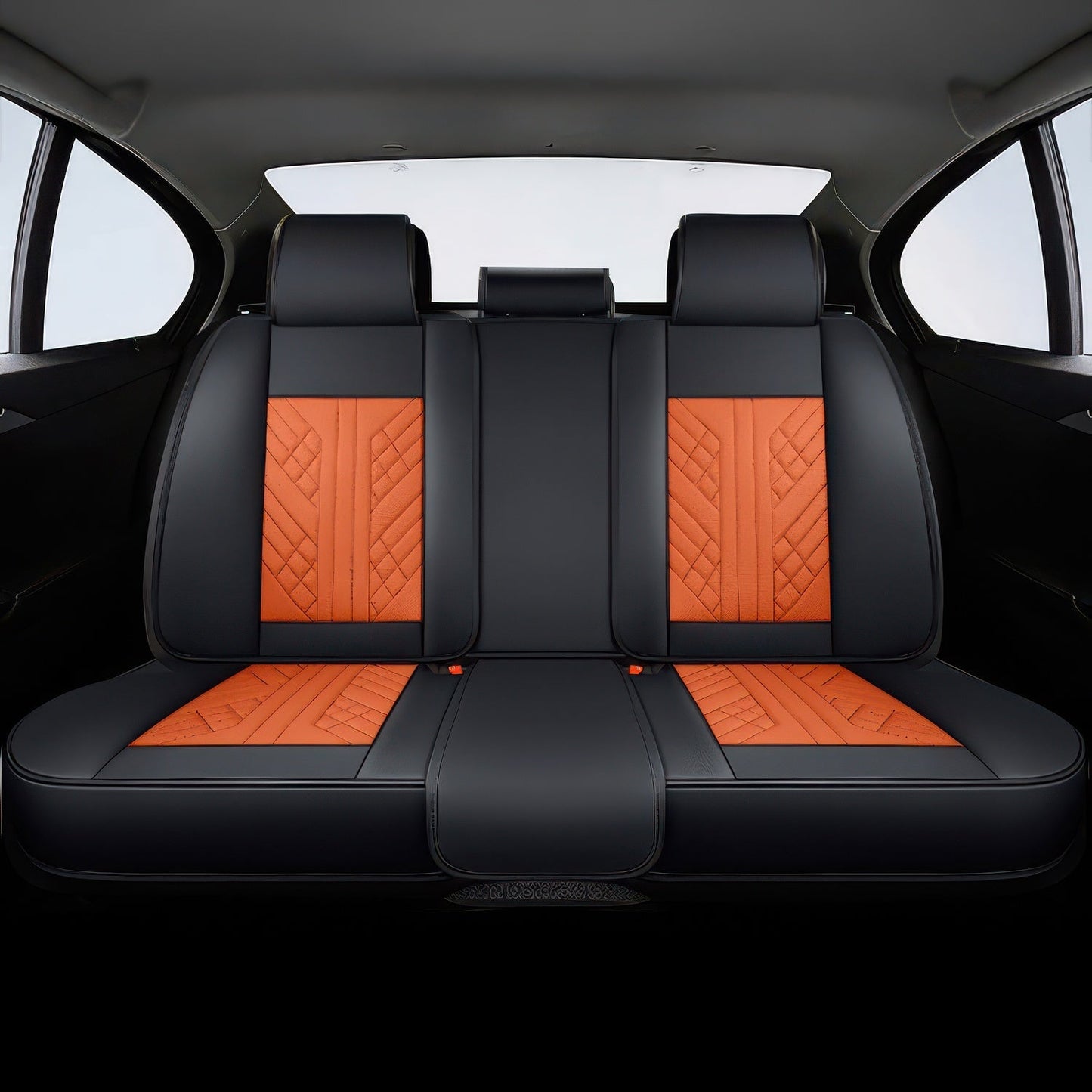 Orange & Black Ultra Car Seat Covers