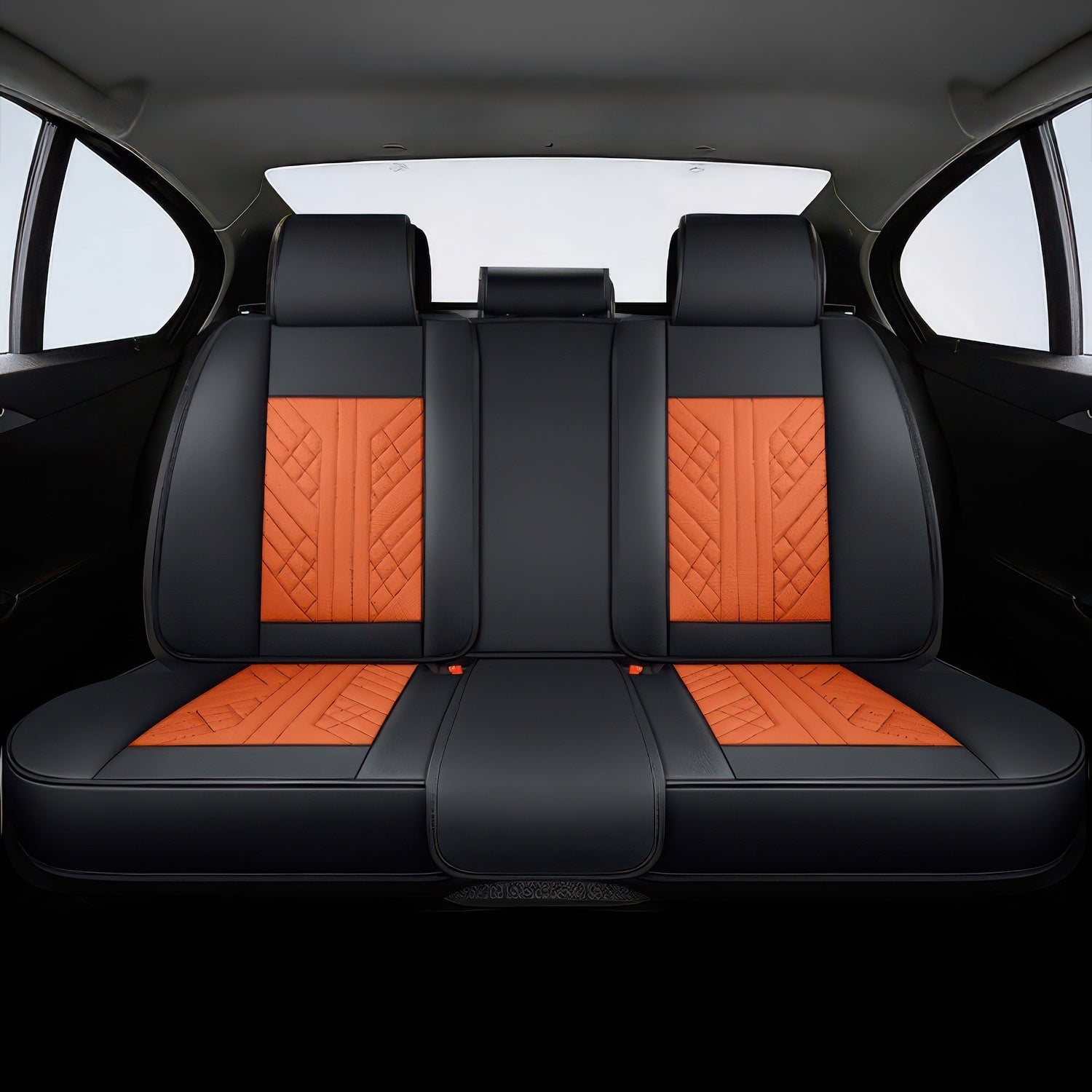 Orange & Black Ultra Car Seat Covers