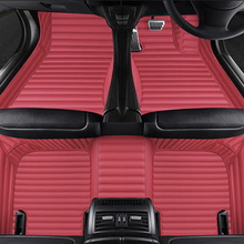 Stripe Wine Red CAR MATS