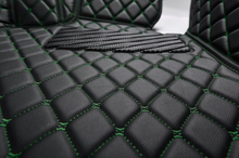 Black & Green Luxury Diamond Car Floor Mats