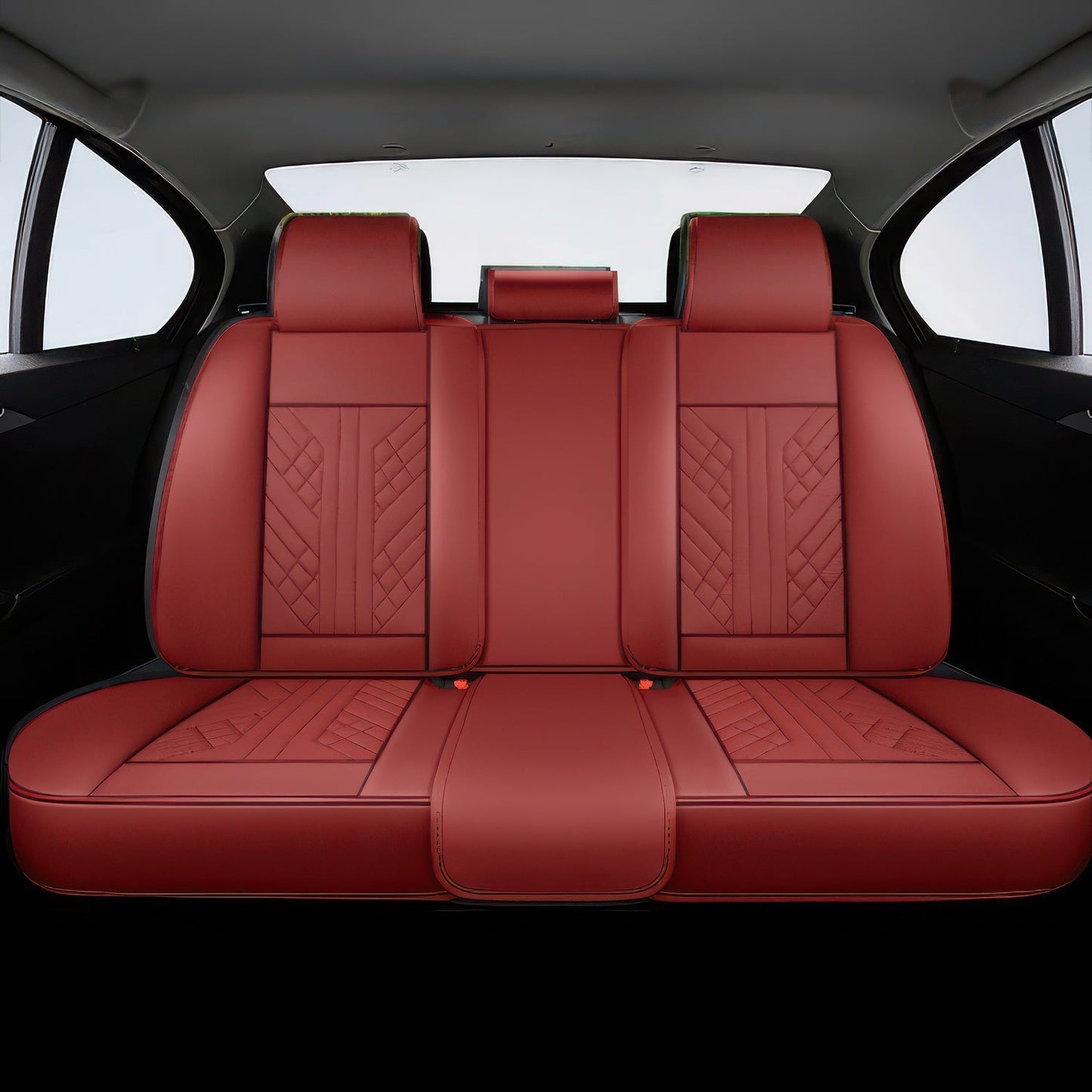 Wine Red Seat Covers