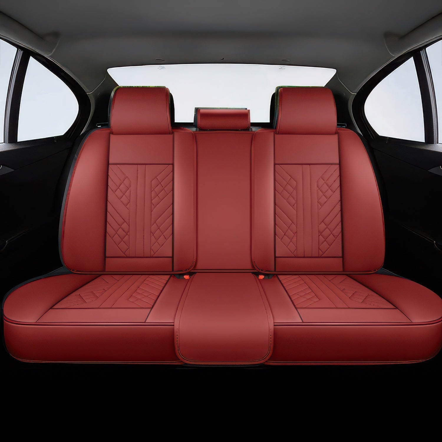 Wine Red Seat Covers